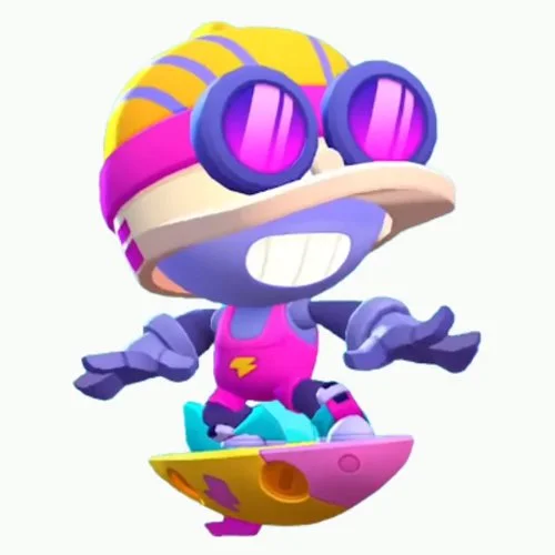 Цветной вариант раскраски серфер карл новый скин