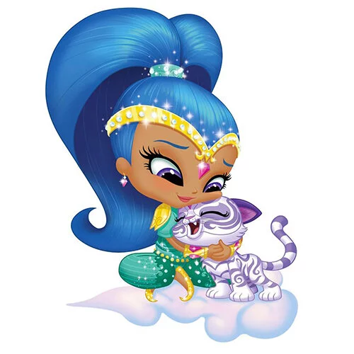 Цветной пример раскраски шайн с нахалом