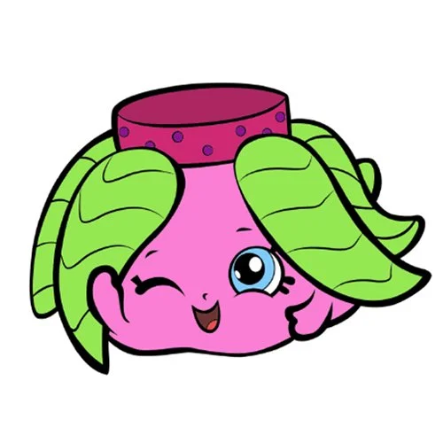 Цветной вариант раскраски шопкинс одежда юбка