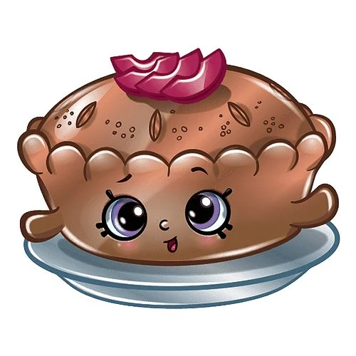 Цветной вариант раскраски шопкинс сладкий пирог