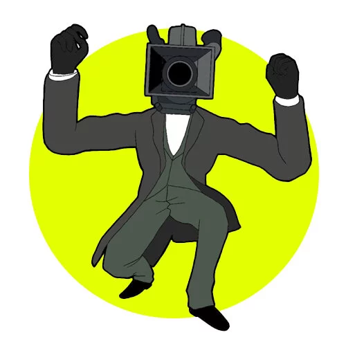 Цветной вариант раскраски скибиди туалет фото