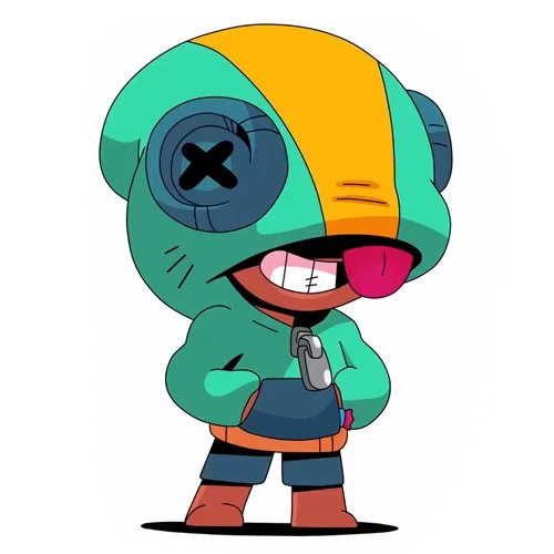 Цветной вариант раскраски скин леон 2021