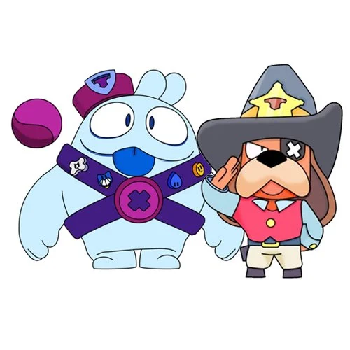 Цветной вариант раскраски скуик и генерал гавс шериф