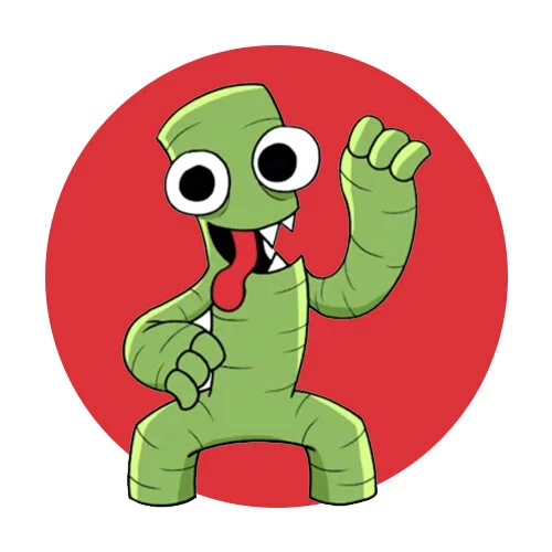 Цветной вариант раскраски смешной радужные друзья