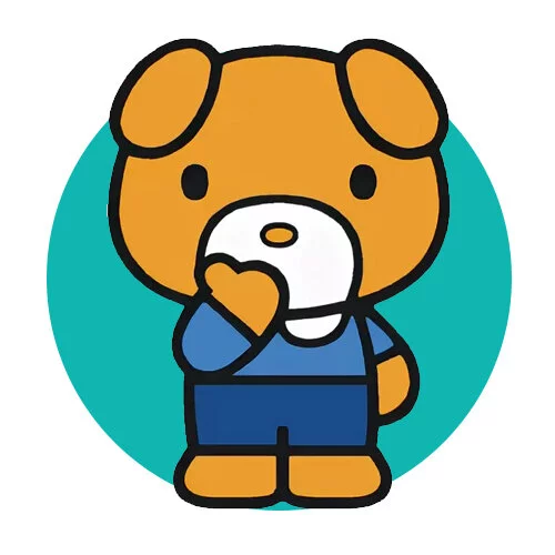 Цветной вариант раскраски собачка джоди из хелло китти