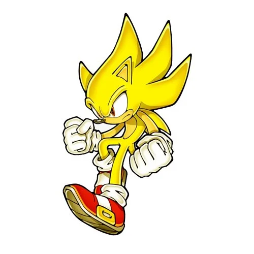 Цветной пример раскраски соник скоростной