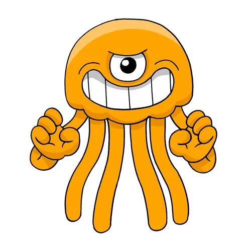 Цветной вариант раскраски стингер флинн банбана