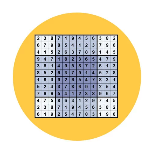 Цветной вариант раскраски судоку сложное бабочка