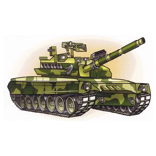 Цветной вариант раскраски танк т-80ум