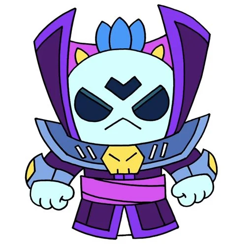 Цветной вариант раскраски темный лорд спайк