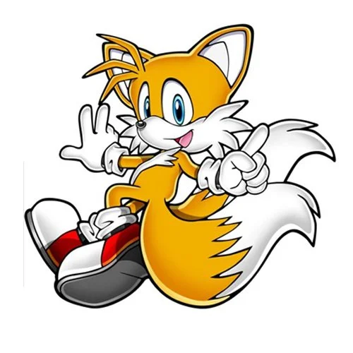 Цветной пример раскраски тейлз