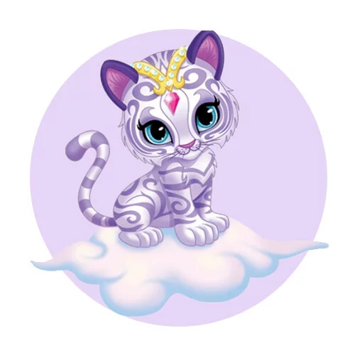 Цветной пример раскраски тигренок нахал