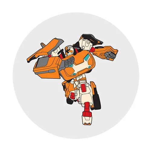 Цветной пример раскраски тобот evolutinon х