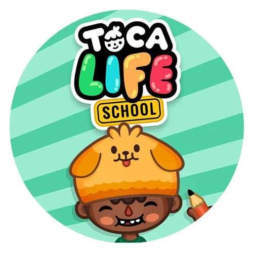 Цветной пример раскраски toca boca life world заставка