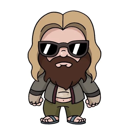 Цветной вариант раскраски тор на пенсии