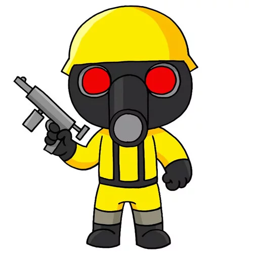 Цветной вариант раскраски torcher пигги