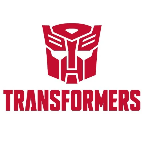 Цветной вариант раскраски трансформеры логотип и маска