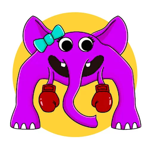 Цветной вариант раскраски тренерша пиклс банбан