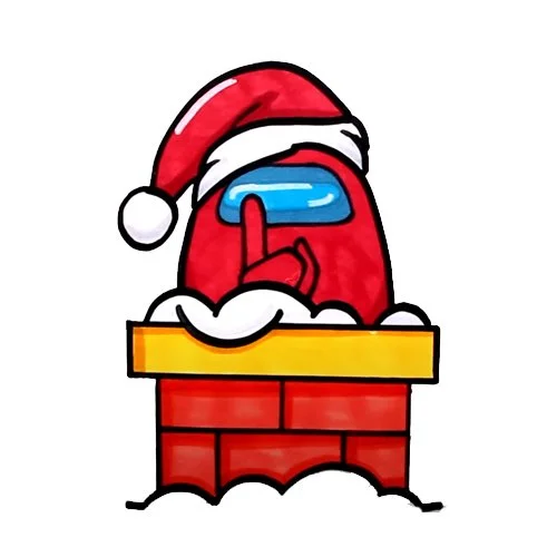 Цветной вариант раскраски тщщщ амонг ас