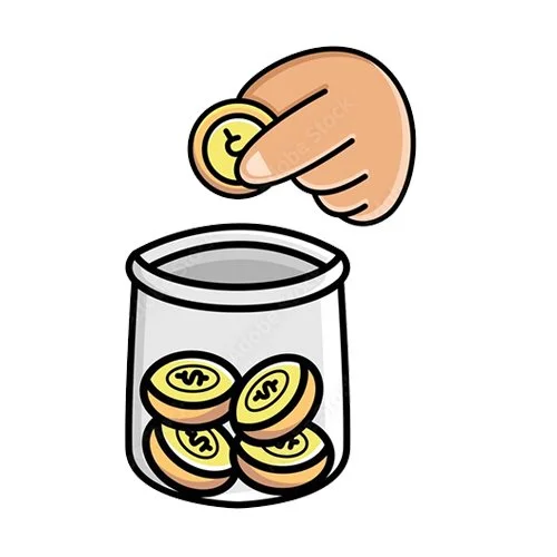 Цветной вариант раскраски уметь копить деньги