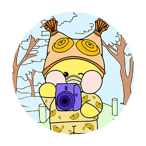 Цветной пример раскраски уточка лалафанфан фотограф