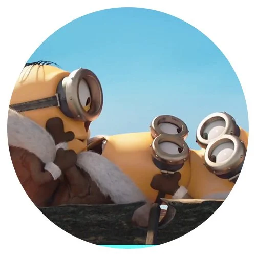 Цветной пример раскраски в лодке плывут