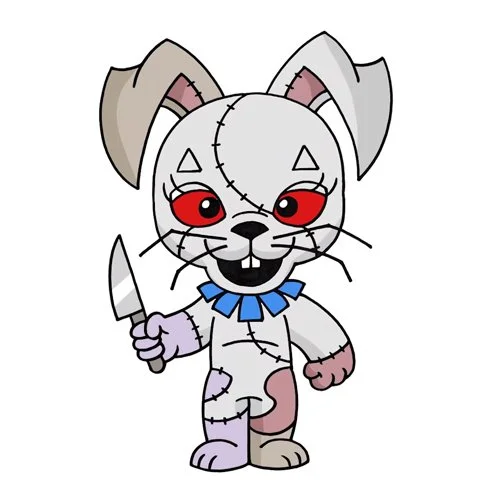 Цветной вариант раскраски ванни босс фнаф 9