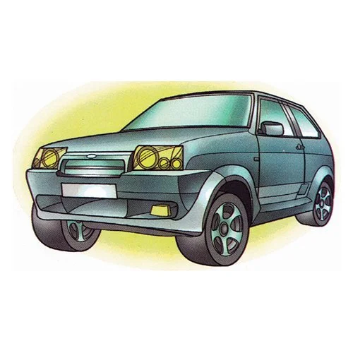 Цветной вариант раскраски ваз 2108 тюнинг