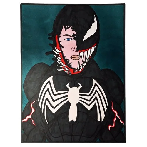 Цветной вариант раскраски веном пожирает