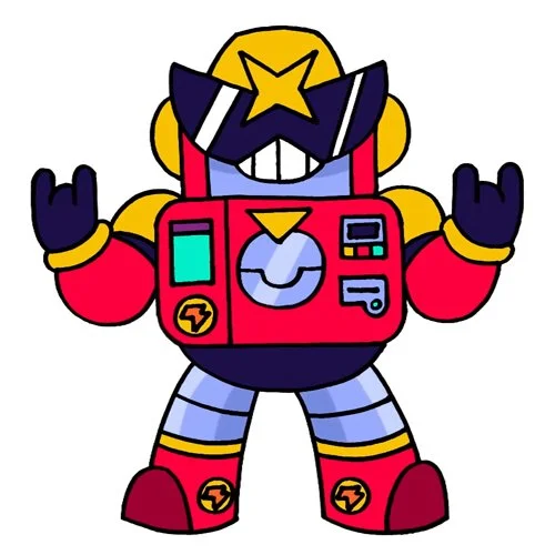 Цветной вариант раскраски вольт обычный