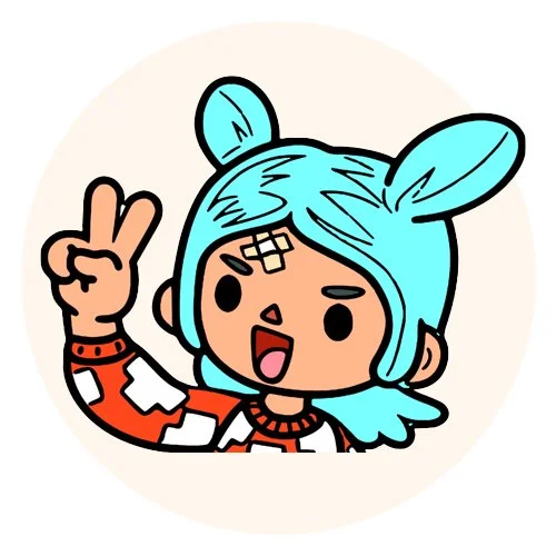 Цветной вариант раскраски йоу тока бока