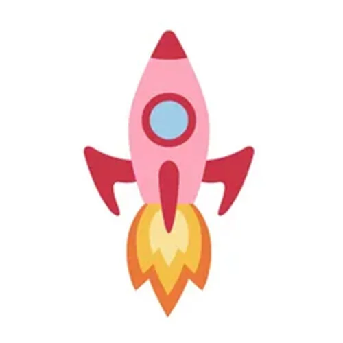 Цветной пример раскраски запуск ракеты