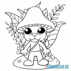 Раскраска шайлушай в цветах