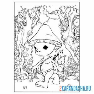 Раскраска шайлушай в джунглях