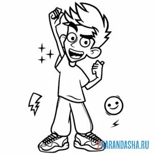 Раскраска крутой влад а4