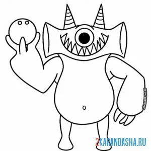 Раскраска банбан бибо