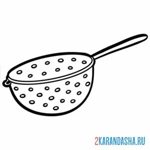 Раскраска дуршлаг