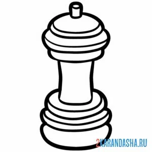 Раскраска перечница и солонка