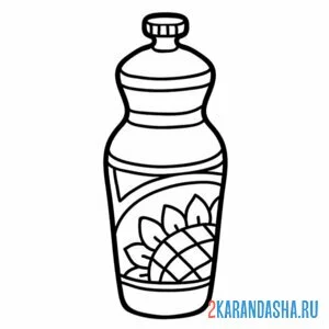 Раскраска подсолнечное масло