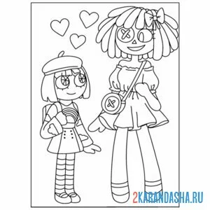 Раскраска помни девочка