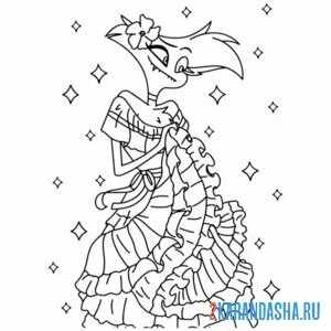 Раскраска отель хазбин энтони энджел даст