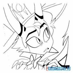 Раскраска отель хазбин люцифер