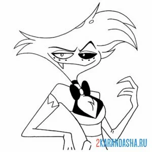 Раскраска энджел даст портрет