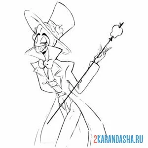 Раскраска отель хазбин новый персонаж