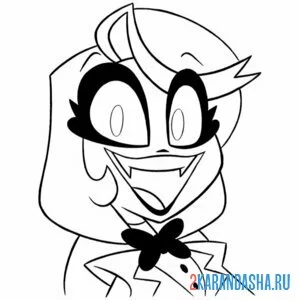 Раскраска чарли отель хазбин