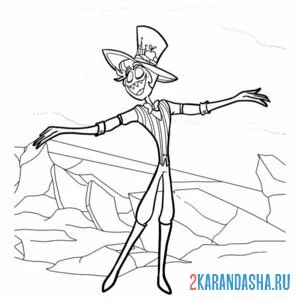 Раскраска глава отель хазбин