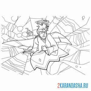 Раскраска апостол пётр отель хазбин