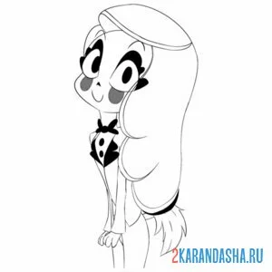 Раскраска отель хазбин милашка