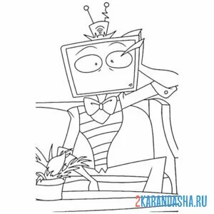 Раскраска валентино отель хазбин