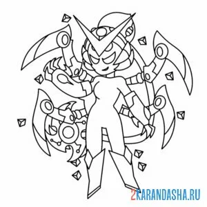 Раскраска вирус чарли браво старс